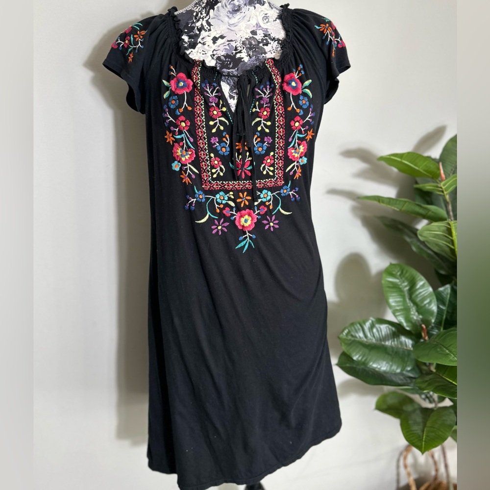 Johnny Was Mexican style midi dress
